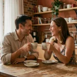 Philippe Coelho et Anne-Élisabeth partagent un café du matin dans leur appartement parisien en 2026